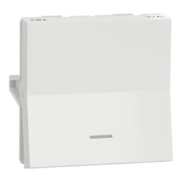 Schneider Unica Pure DP Switch With Indicator 32A White