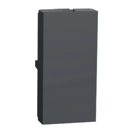 Schneider Unica Pure Single Module Blank Plate Grey