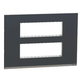 Schneider Unica Pure Modular Combined Plate 12M Volcanic Grey