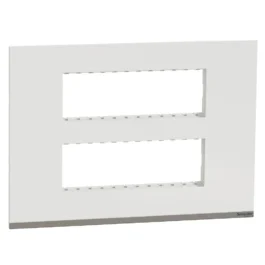 Schneider Unica Pure Modular Combined Plate 12M Polar White