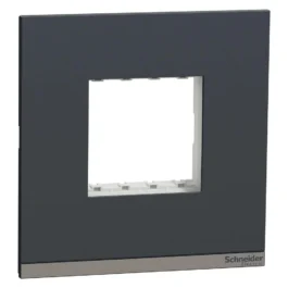 Schneider Unica Pure Modular Combined Plate 2M Volcanic Grey