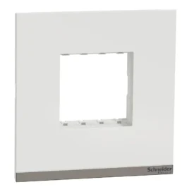 Schneider Unica Pure Modular Combined Plate 2M Polar White