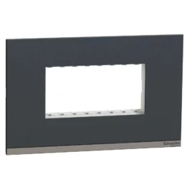 Schneider Unica Pure Modular Combined Plate 4M Volcanic Grey
