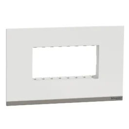 Schneider Unica Pure Modular Combined Plate 4M Polar White