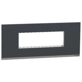 Schneider Unica Pure Modular Combined Plate 6M Volcanic Grey