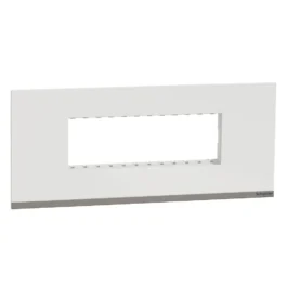 Schneider Unica Pure Modular Combined Plate 6M Polar White