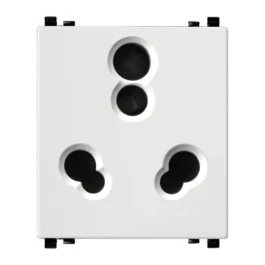 Schneider Zencelo 16A 3Pin Socket With Shutter White