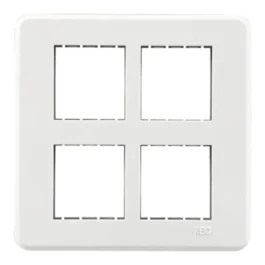 Reo Elegant Modular Combined Plate 8M Vertical White