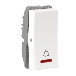 Reo Elegant 6A Bell Push Switch With Indicator White
