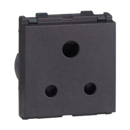 LK Englaze Socket 6A 3Pin With ISI 2M Grey