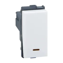 LK Englaze One Way Switch 16A With Indicator White