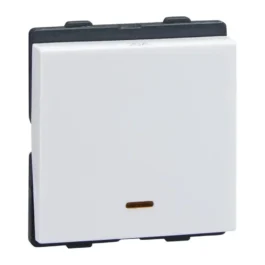 LK Englaze Switch 32A DP With Indicator 2M White